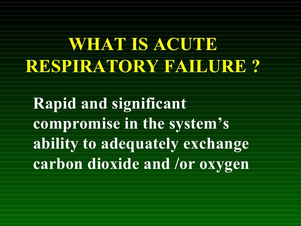 Acute Respiratory Failure
