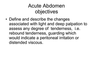 Acute Abdomen | PPT