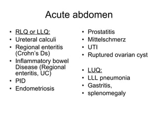 Acute Abdomen | PPT