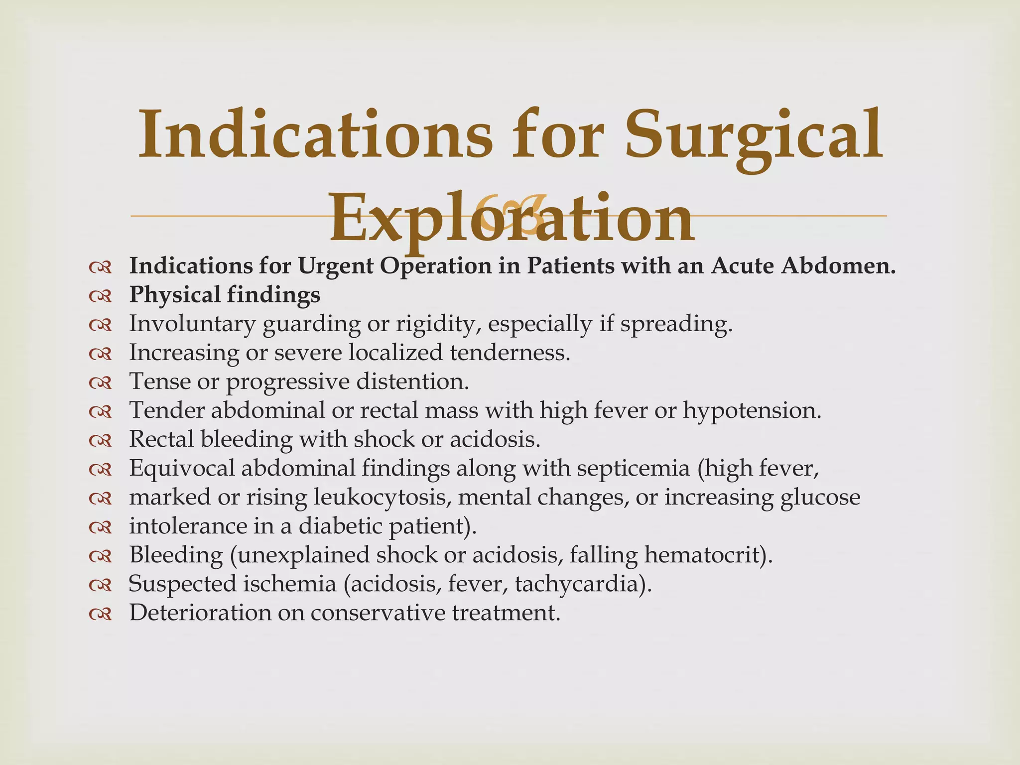 Acute abdomen | PPTX