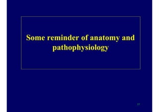 Some reminder of anatomy and
pathophysiology
57
 