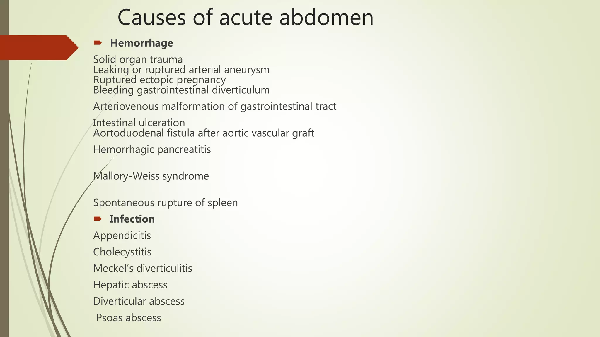 Acute abdomen | PPTX