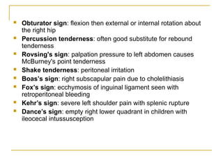 The Acute Abdomen surgery for mbchb 2.ppt
