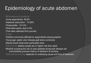 Appendix Alcer ACUTE ABDOMEN Clinical feature and management .pptx