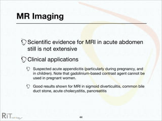 Imaging Acute Abdomen (Part 1)