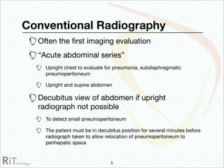 Imaging Acute Abdomen (Part 1)