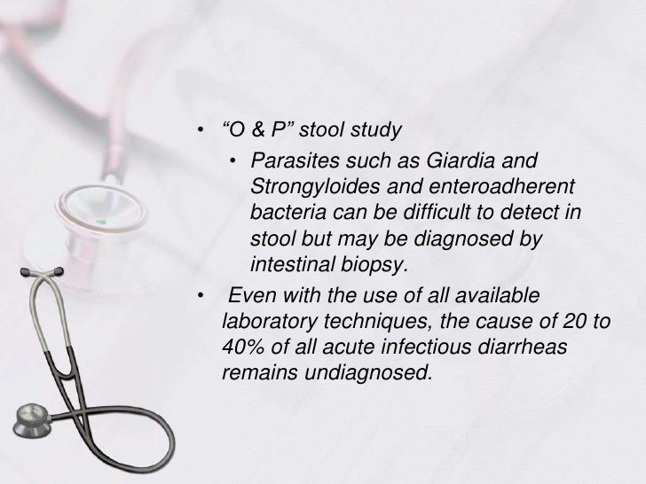 Acute and chronic diarrhea summary