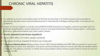 Acute and Chronic Hepatitis(A,B,C,D,E ,) | PPTX
