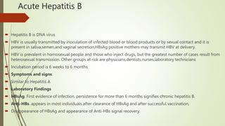 Acute and Chronic Hepatitis(A,B,C,D,E ,) | PPTX