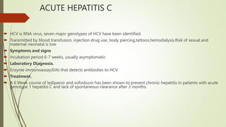 Acute and Chronic Hepatitis(A,B,C,D,E ,) | PPTX
