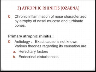 acute and chronic rhinitis - powerpoint | PPT
