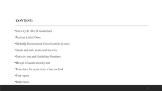 Acute and Sub- acute oral toxicity studies.pptx