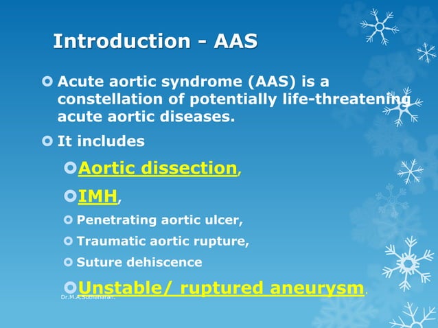 Acute Aortic Syndrome | PPTX