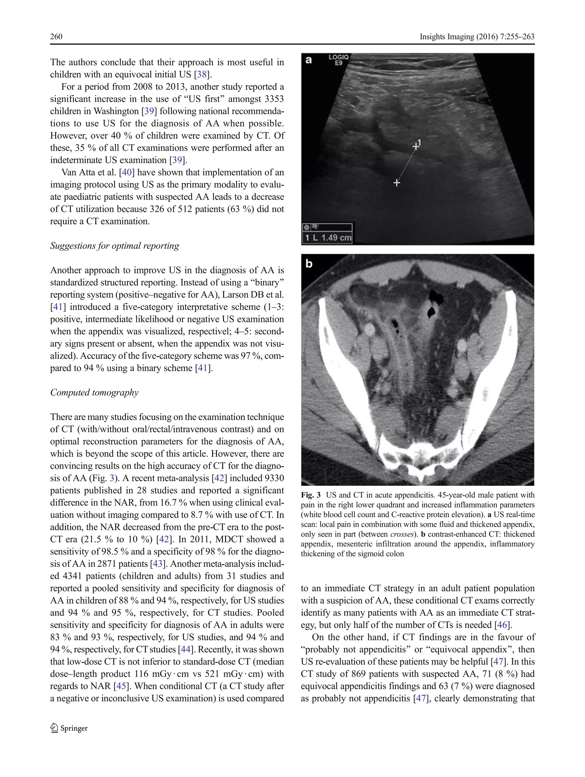 Ultrasound Diagnosis Of Appendicitis | PDF