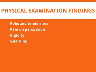 Acute Appendicitis etiology, diagnosis, management | PPTX