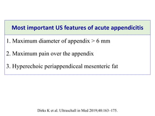 Acute appendicitis - Ultrasound first | PPTX