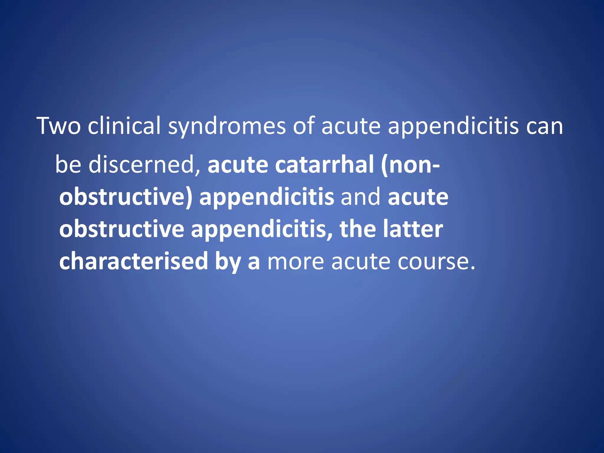 Acute appendicitis &lump | PPTX