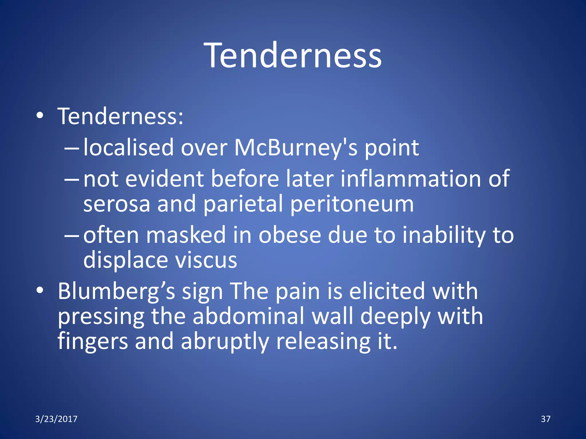 Acute appendicitis &lump | PPTX
