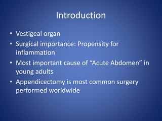 Acute appendicitis &lump | PPTX