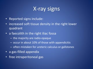 Acute appendicitis &lump | PPTX
