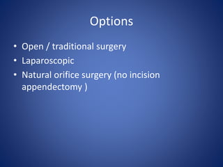 Acute appendicitis &lump | PPTX