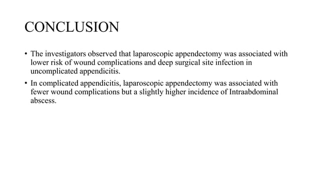 Acute Appendicitis | PPTX