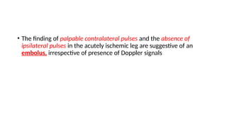 Comprehensive Overview of Acute Arterial Occlusive Disease and Limb ...