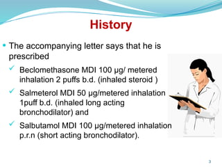 Comprehensive Case Study on Acute Asthma Management in Teenagers | PPSX