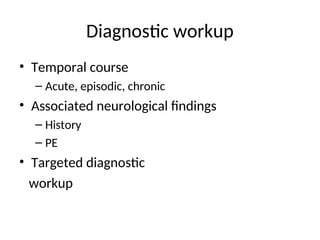 Approach to a child with acute ataxia pptx | PPT
