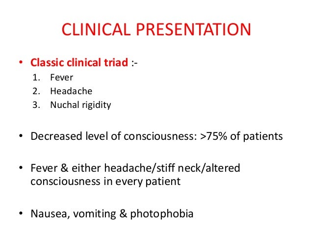 Acute bacterial meningitis