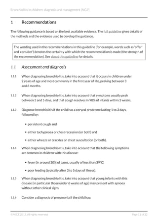 Acute bronchiolitis in children 2015 | PDF