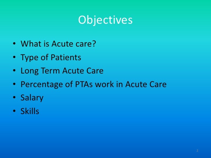 Acute Care