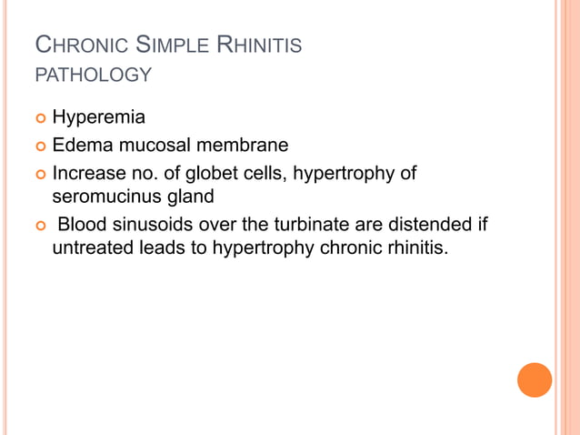 ACUTE & CHRONIC RHINITIS.pptx | Free Download