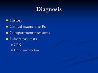 Acute compartment syndrome DR SANDEEP BHADOO | PPTX