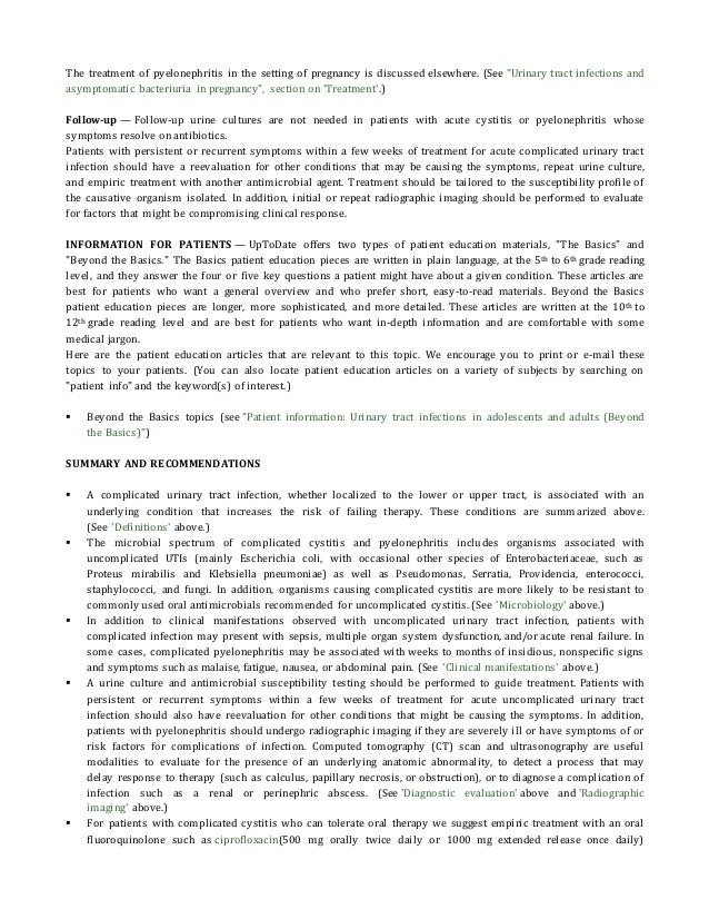 Ciprofloxacin antibiotic for uti uptodate