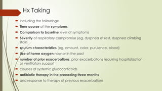 Acute COPD exacerbation management a discussion with case presnestation ...