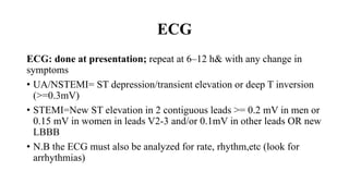 Acute Coronary Syndrome presentation and management.pptx
