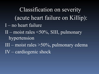 Killips Classification Purpose Comprehensive Overview of Acute Coronary Syndrome: Diagnosis ...