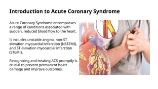 Acute Coronary Syndrome And Related Drugs And Their Effects..pptx