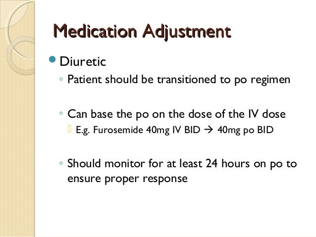 lasix in acute heart failure