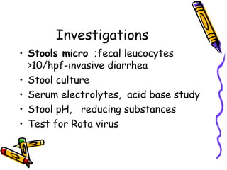 Acute diarrhea in children.ppt in pediatrics age group | PPT