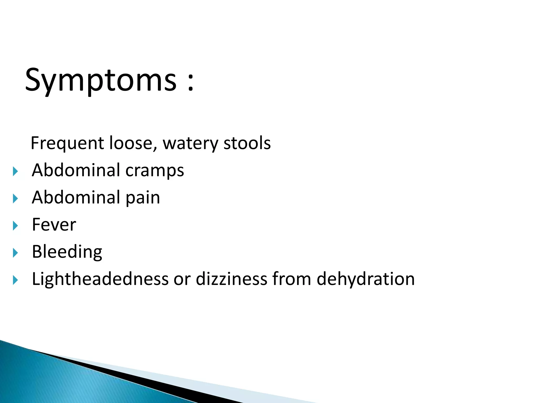 Acute diarrhoeal diseases | PPTX