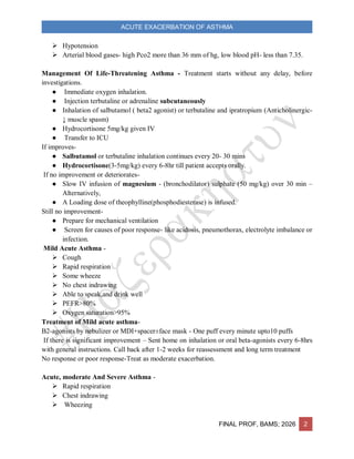 Comprehensive Management of Acute Exacerbation of Asthma: Assessment ...
