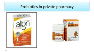 Probiotics in private pharmacy
54
 