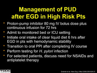 Egd Risks Acute Gastrointestinal Bleed Management.pptx