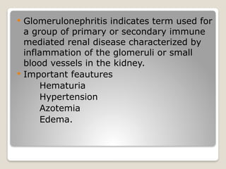 Comprehensive Overview of Acute Glomerulonephritis and Related Renal ...