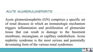Acute glomerulonephritis in children in english | PPTX