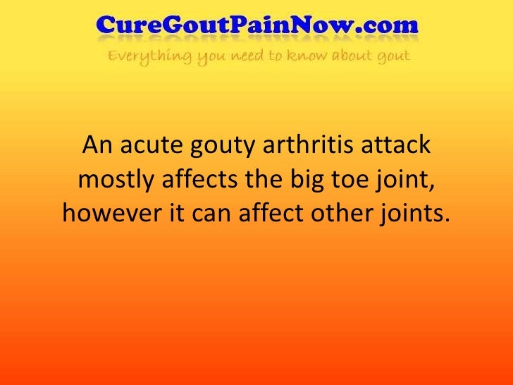 Acute gouty arthritis