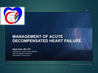 Comprehensive Management of Acute Decompensated Heart Failure ...