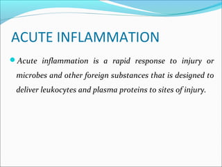 Acute Inflammation(pathology) 